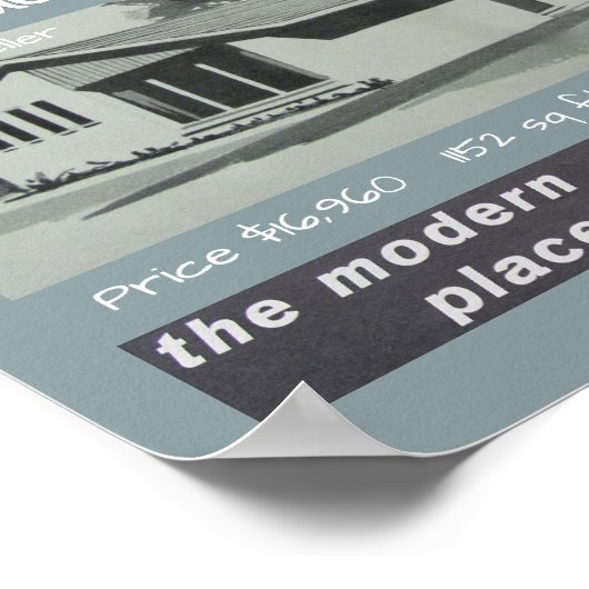 1960 Beste verkopermoderne Huis Poster (Hoek)