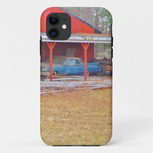 1960 BLUE SADAND DEVILLE Antiek auto Case-Mate iPhone Case (Achterkant)