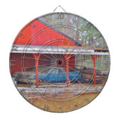 1960 BLUE SADAND DEVILLE Antiek auto Dartbord (Voorkant)