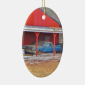 1960 BLUE SADAND DEVILLE Antiek auto Keramisch Ornament (Rechts)