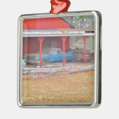 1960 BLUE SADAND DEVILLE Antiek auto Metalen Ornament (Links)