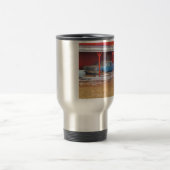 1960 BLUE SADAND DEVILLE Antiek auto Reisbeker (Center)