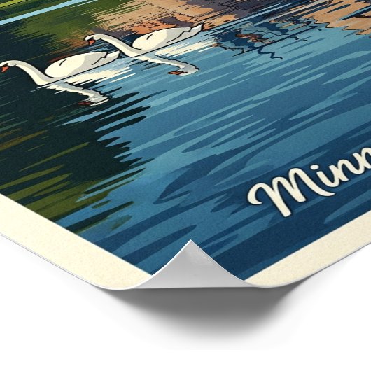 1960 Brugge, België Vintage Travel Poster (Hoek)