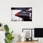 1960 Cadillac Curves Poster (Thuiskantoor)