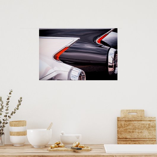 1960 Cadillac Curves Poster (Keuken)