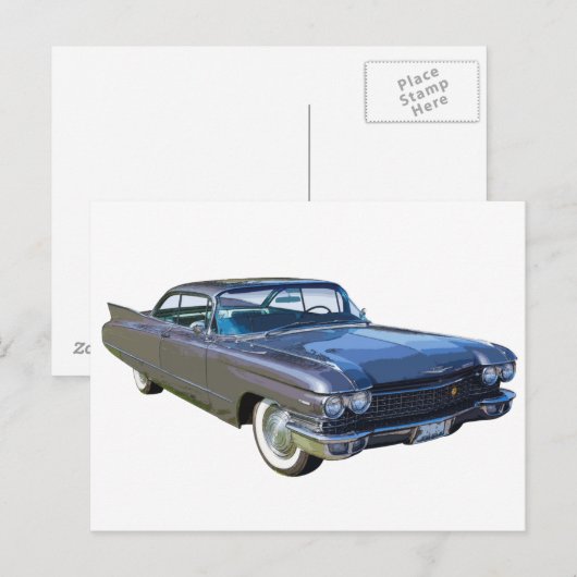 1960 Cadillac Luxury Car Briefkaart (Voorkant / Achterkant)