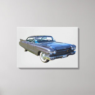 1960 Cadillac Luxury Car Canvas Afdruk
