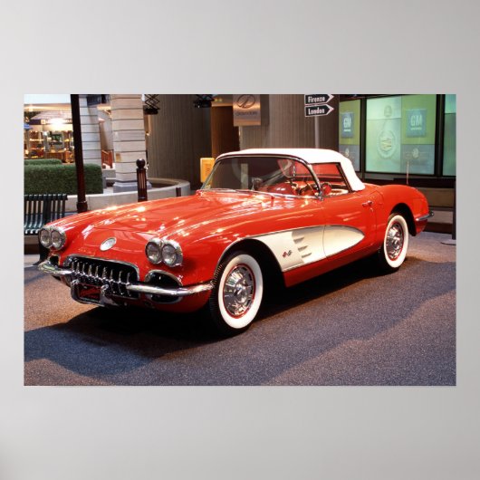 1960 Chevrolet Corvette Print (Voorkant)