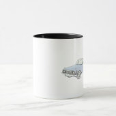 1960 Chevy Impala Blue Convertible Illustration Mok (Midden)