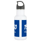 1960 Classic 60th Birthday Celebration Waterfles (Achterkant)