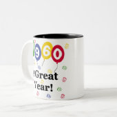 1960: een geweldige jaardag tweekleurige koffiemok (Voorkant links)