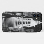 1960: Een luchtfoto van een wolkenkrabber in Chic Case-Mate iPhone Case (Achterkant (horizontaal))