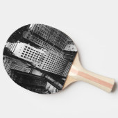 1960:  Een uitzicht van een wolkenkrabber uit Chic Tafeltennisbatje (Zijkant)