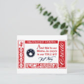 1960 Frances Scott Key American Credo Briefkaart (Staand voorkant)