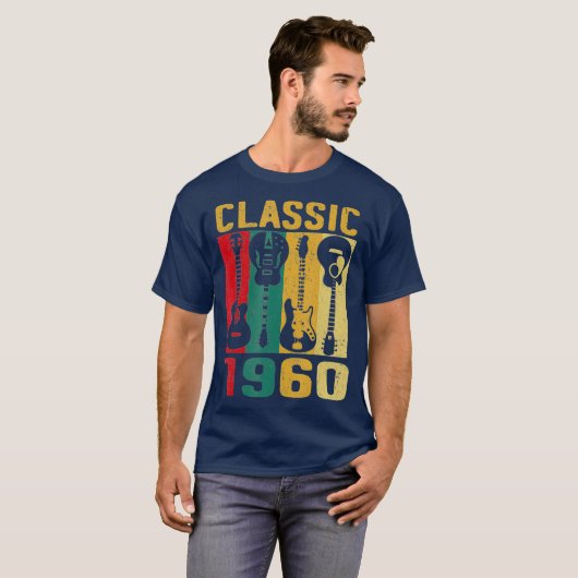  1960 Grappig 60e verjaardagscadeau voor minnaar T-shirt (Voorkant volledig)