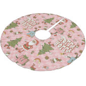 1960 Groovy Black Santa African Christmas Kerstboom Rok (Gekanteld)