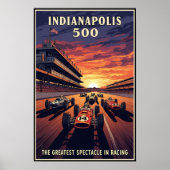 1960 Indianapolis 500  Wall Poster (Voorkant)