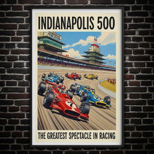 1960 Indianapolis 500 Wall Poster
