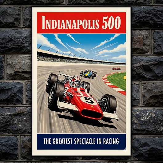 1960 Indianapolis 500 Wall Poster
