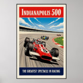 1960 Indianapolis 500 Wall Poster (Voorkant)