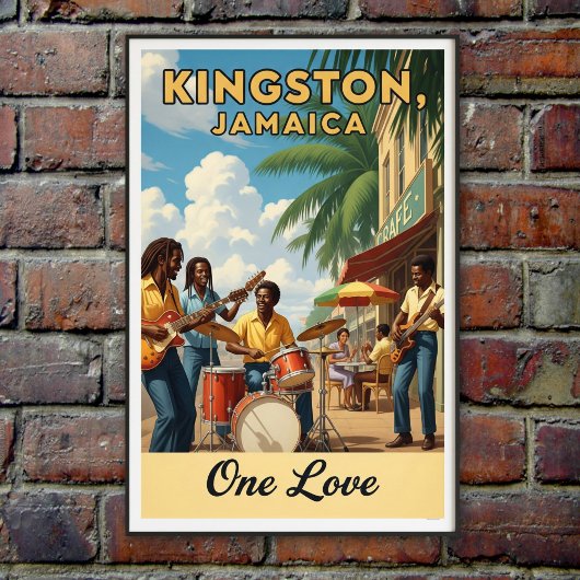 1960 Jamaica Travel Poster
