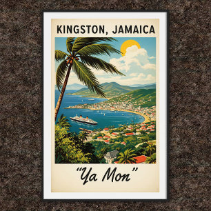 1960 Jamaica Travel Poster