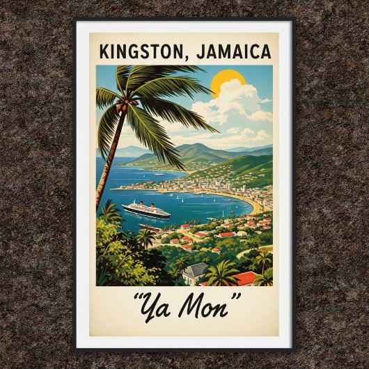 1960 Jamaica Travel Poster