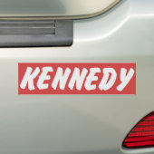 1960 John F. Kennedy  Bumpersticker JFK (Op auto)