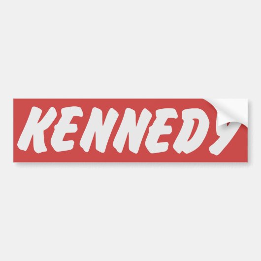 1960 John F. Kennedy  Bumpersticker JFK (Voorkant)