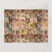  1960 Kapsels Collage Moederdag Briefkaart (Voorkant)