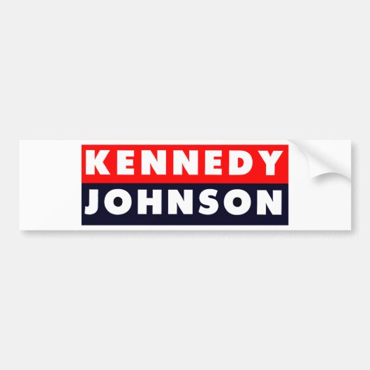 1960 Kennedy Johnson Bumpersticker (Voorkant)
