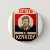 1960 Kennedy Ronde Button 5,7 Cm (Voorkant)