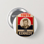 1960 Kennedy Ronde Button 5,7 Cm (Voorkant /achterkant)