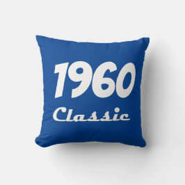 1960 Klassieke 60e Verjaardagsviering Kussen
