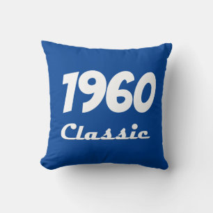 1960 Klassieke 60e Verjaardagsviering Kussen