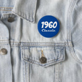 1960 Klassieke 60e Verjaardagsviering Ronde Button 5,7 Cm (In situ)