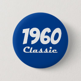 1960 Klassieke 60e Verjaardagsviering Ronde Button 5,7 Cm