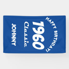 1960 Klassieke 60e Verjaardagsviering Spandoek