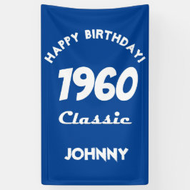 1960 Klassieke 60e Verjaardagsviering Spandoek