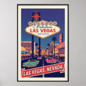 1960  Las Vegas Travel Poster (Voorkant)