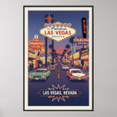 1960  Las Vegas Travel Poster (Voorkant)