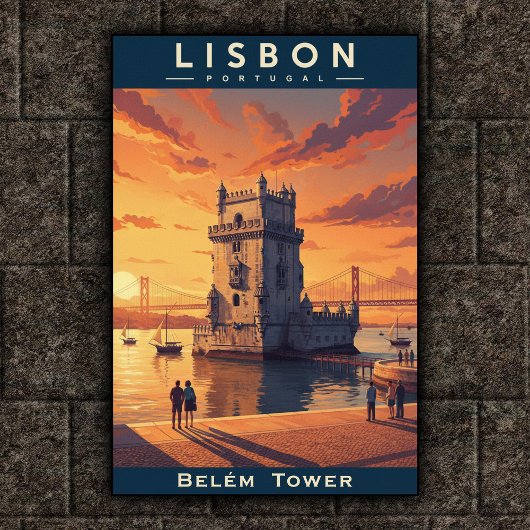 1960  Lissabon, Portugal Travel Poster