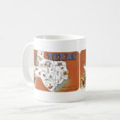 1960 Lone Star State Briefkaart TX Koffiemok (Voorkant links)