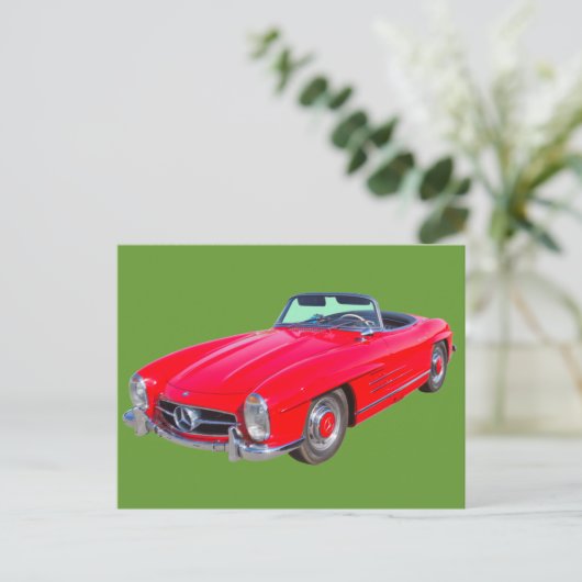 1960 Mercedes Benz 300 SL Converteerbaar Briefkaart (Staand voorkant)