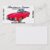 1960 Mercedes Benz 300 SL Converteerbaar Visitekaartje (Voorkant / Achterkant)