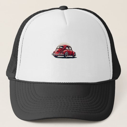 1960 Model Red Classic Car Trucker Pet (Voorkant)