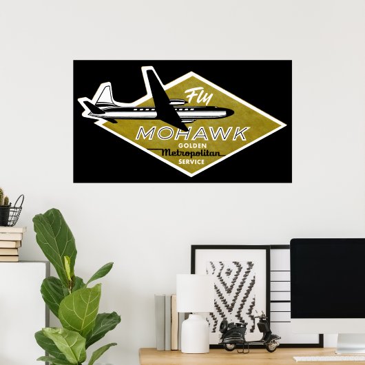 1960 Mohawk Airlines II Poster (Thuiskantoor)