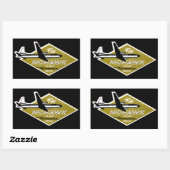 1960 Mohawk Airlines II Rechthoekige Sticker (Vel)