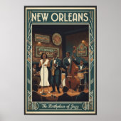 1960  New Orleans Wall Poster (Voorkant)