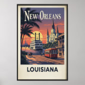 1960  New Orleans Wall Poster (Voorkant)